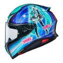 Casco Integrale ShoeiNxr2 Hatsune Miku TC4 Azzurro