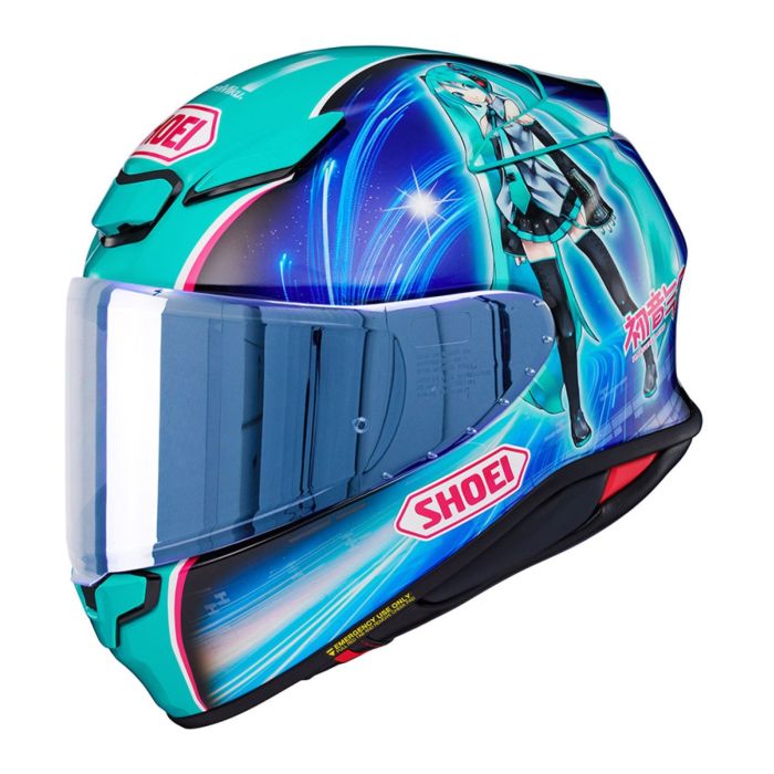 Casco Integrale ShoeiNxr2 Hatsune Miku TC4 Azzurro