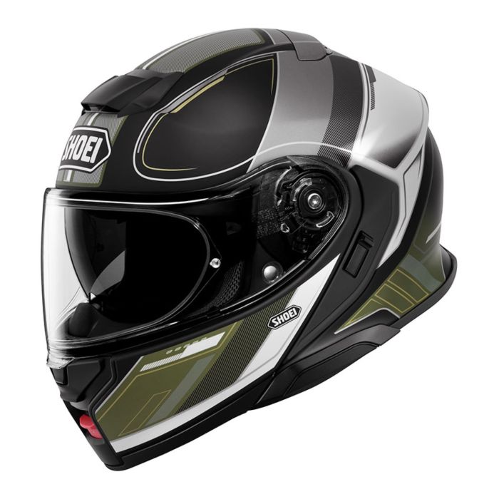 Casco Modulare ShoeiNeotec 3 Sharpen TC11 Nero Grigio Verde