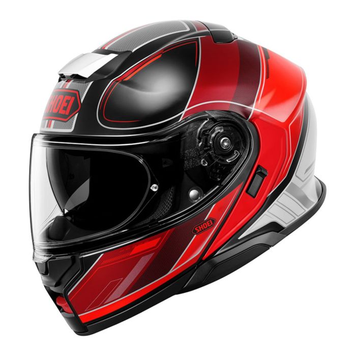 Casco Modulare ShoeiNeotec 3 Sharpen TC1 Rosso Nero