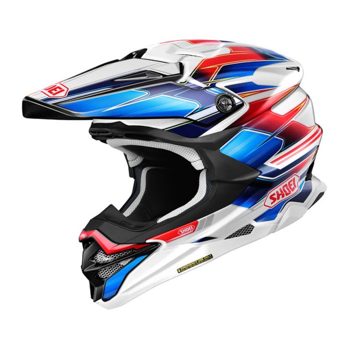 Casco ShoeiVfx-wr 06 Sparkle TC10 Bianco Rosso Blu