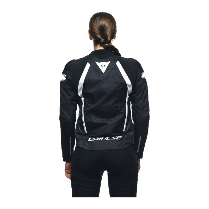 Giacca Moto In Tessuto Donna Dainese Avro 5 Tex Black/white/black
