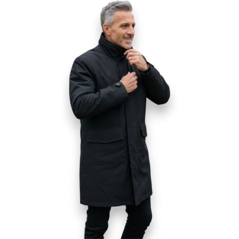 7/8 Ixs laminierte City-Jacke Protektoren und wasserdichtes Schwarz