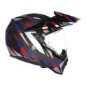 Casco Agv Ax9 E2206 Steppa Carbon/red/blue