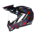 Casco Agv Ax9 E2206 Steppa Carbon/red/blue
