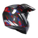 Casco Agv Ax9 E2206 Steppa Carbon/red/blue