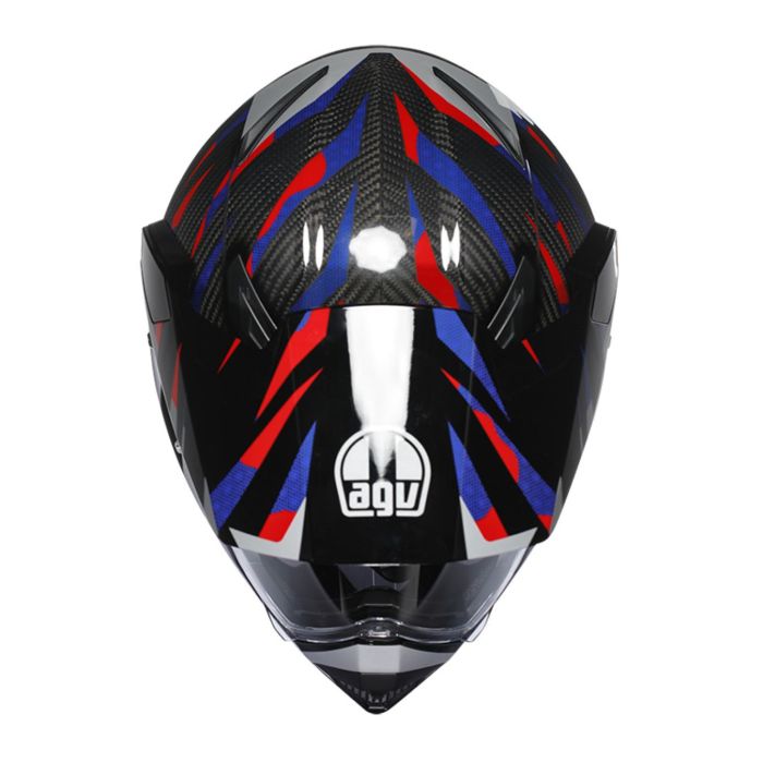 Casco Agv Ax9 E2206 Steppa Carbon/red/blue