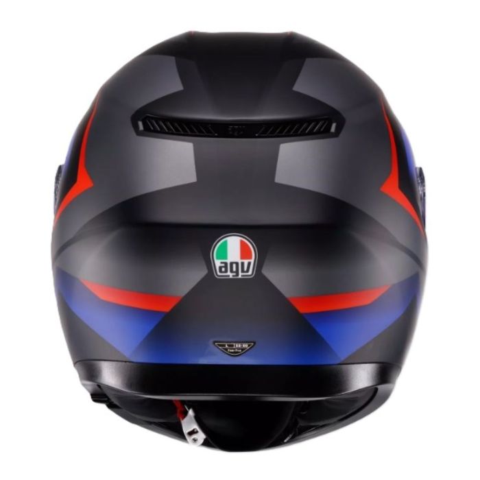 Casco Agv K3 E2206 Striga Matt Black/blue/red