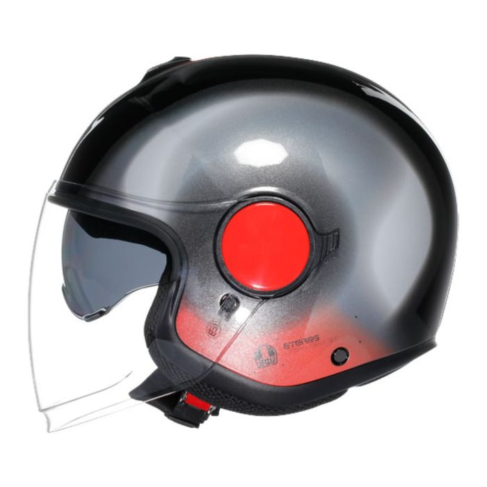 Casco Agv Eteres E2206 Levanto Black/silver/red