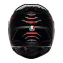 Casco Integrale Agv K3 E2206 Mplk Syth Black/red