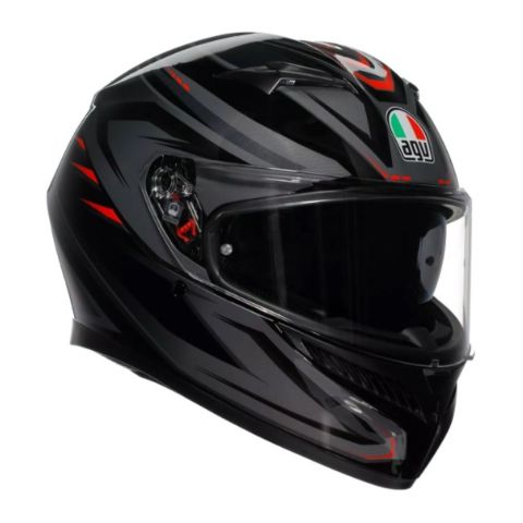 Casco Integrale Agv K3 E2206 Mplk Syth Black/red