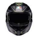 Casco Integrale Agv K3 E2206 Mplk Syth Matt Black/yellow Fl