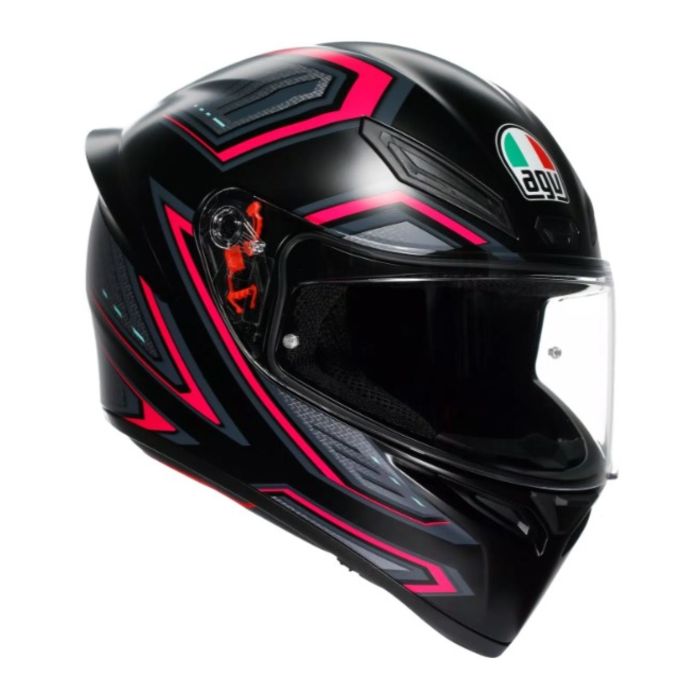 Casco Integrale Agv K1 S E2206 Graphic Sling Matt Black/pink