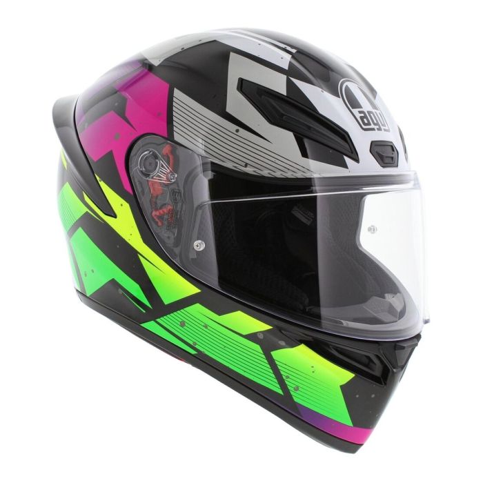 Casco Integrale Agv K1 S E2206 Graphic Punkpulse Black/purp