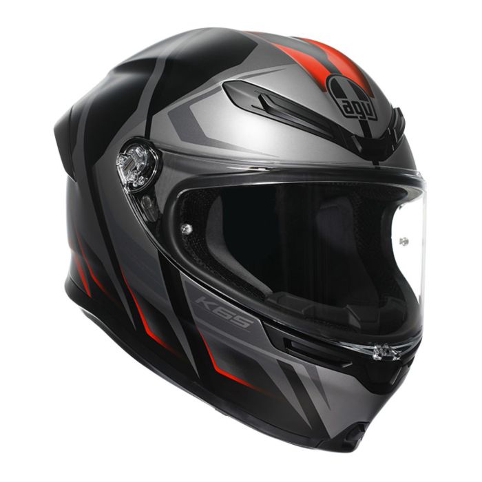 Casco Integrale Agv K6 S E2206 Mplk Graphic Karve Matt Black/gre