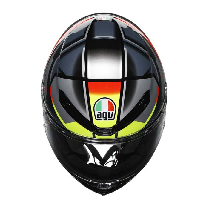 Casco Integrale Agv K6 S E2206 Mplk Graphic Erazer Black/red/yel
