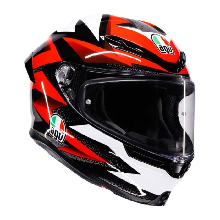 Casco Integrale Agv K6 S E2206 Mplk Graphic Braven Black/red/whi