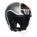Casco Agv Irides E2206 Trieste Matt Black/white/red