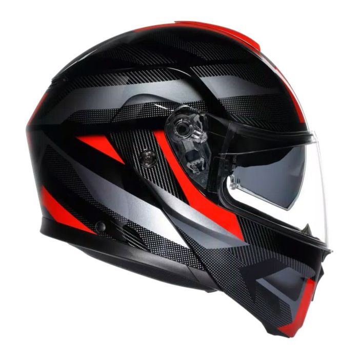Casco Agv Streetmodular Ledro E2206 Mplk Black/red