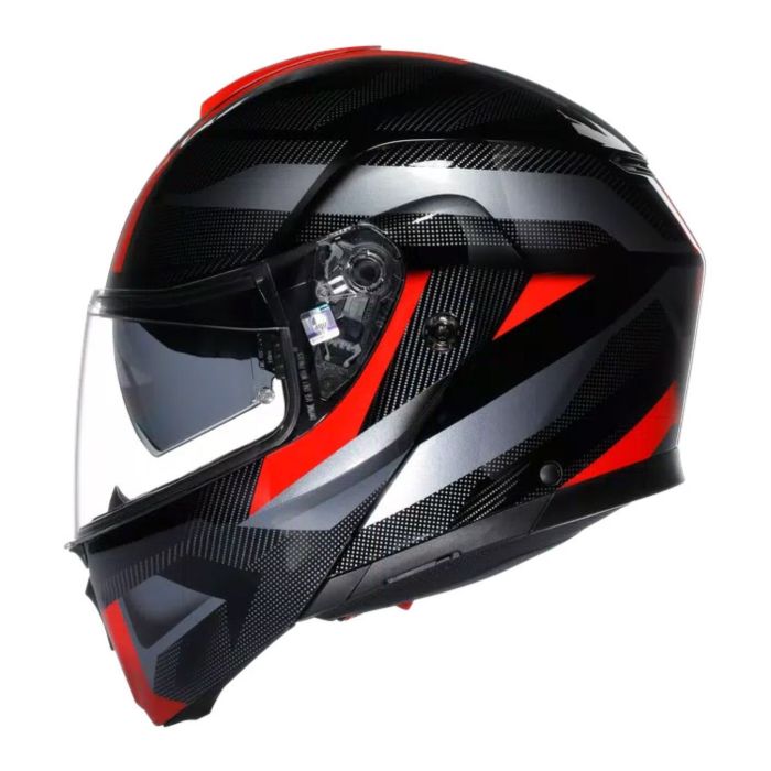Casco Agv Streetmodular Ledro E2206 Mplk Black/red