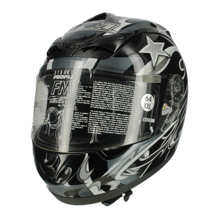 Casco Integrale Fm W10 Nero Fantasia