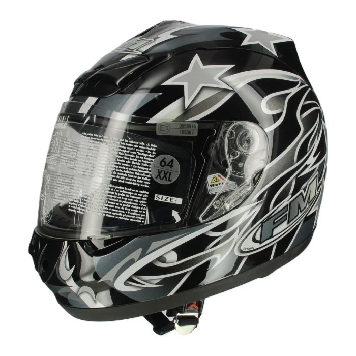Casco Integrale Fm W10 Nero Fantasia
