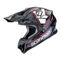 Casco Off Road Scorpion Vx-16 Evo Air Rok Nero Grigio Rosso