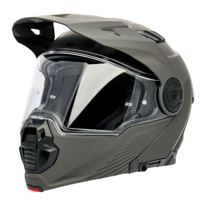 Casco Modulare Ixs Venture 1.0 Grigio Scuro Opaco-n