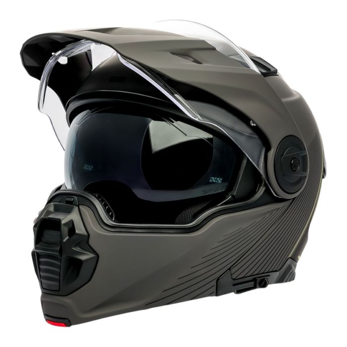 Casco Modulare Ixs Venture 1.0 Grigio Scuro Opaco-n