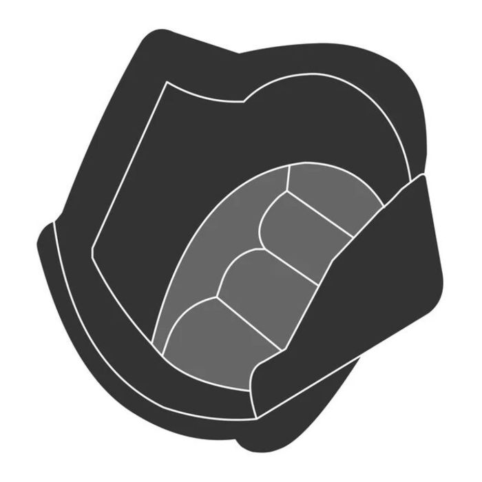 Interno Con Guanciali Per Casco Tucano Urbano Fastflip Nero