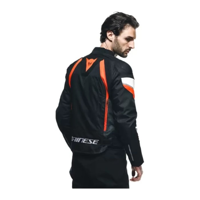 Giacca Moto Dainese Avro 5 Tex Jacket Black/red-fluo/white