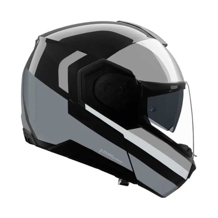Casco Nolan N90-3 06 Roboto Nero Argento Bianco