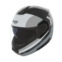 Casco Nolan N90-3 06 Roboto Nero Argento Bianco