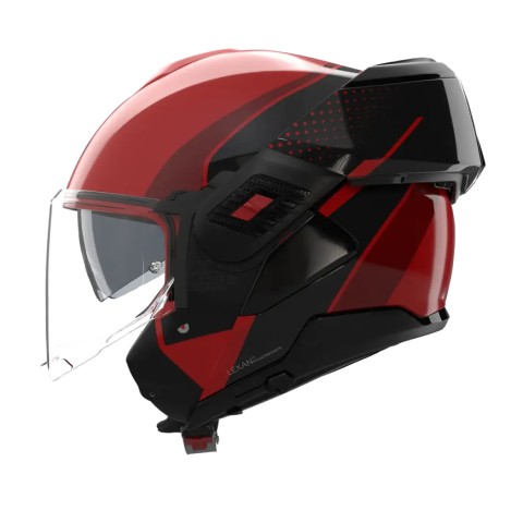 Casco Nolan N120-1 Fluente Rosso Nero Rosso