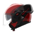 Casco Nolan N120-1 Fluente Rosso Nero Rosso