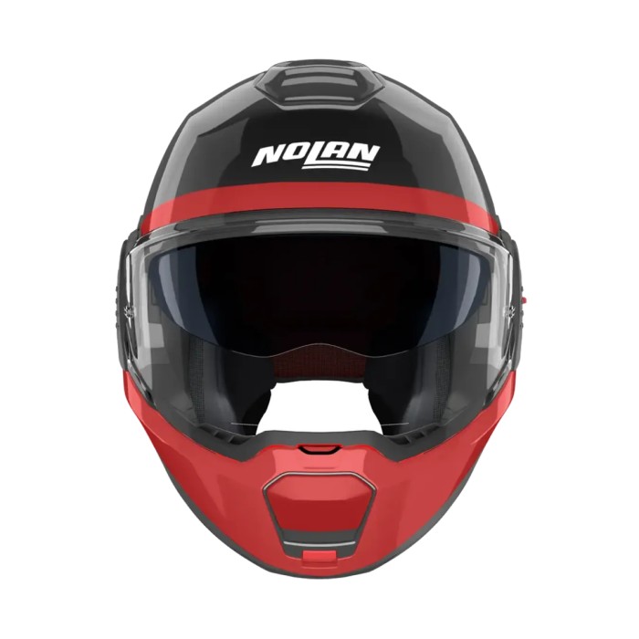 Casco Nolan N120-1 Blocco Nero Antracite Rosso