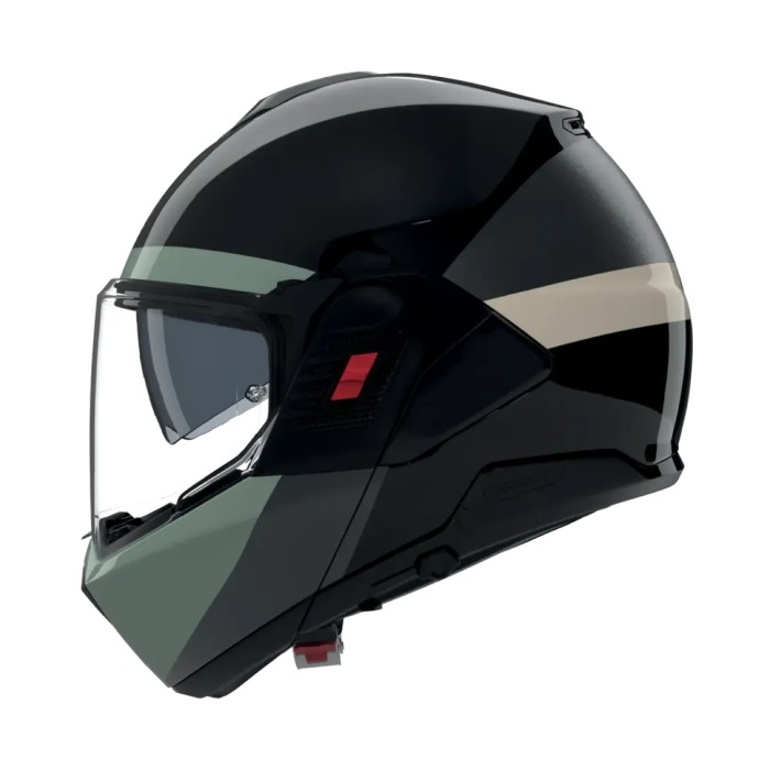 Casco Nolan N120-1 Blocco Nero Antracite Verde