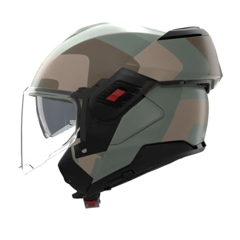 Casco Nolan N120-1 Omocromo Verde Marrone Sabbia