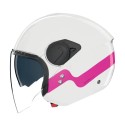 Casco Nolan N20-2 Visor Zefiro Bianco Fucsia