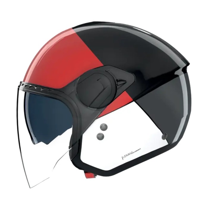 Casco Nolan N20-2 Visor Blocco Nero Rosso Antracite