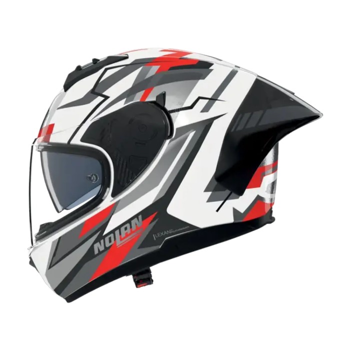 Casco Nolan N60-6 Sport Corsa Bianco Nero Rosso