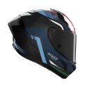 Casco X-lite X-804 Rs Piega Blu Azzurro Rosso
