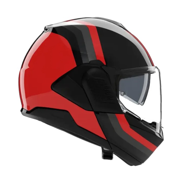 Casco Nolan N120-1 Lineo Nero Rosso Grigio