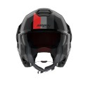 Casco Nolan N120-1 Lineo Nero Rosso Grigio