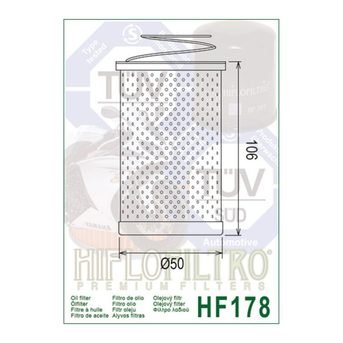 Filtro Olio Hiflo Hf178 H.d.