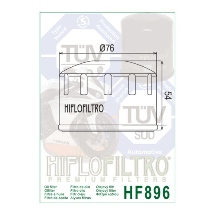 Filtro Olio Hiflo Hf896 Ural 750