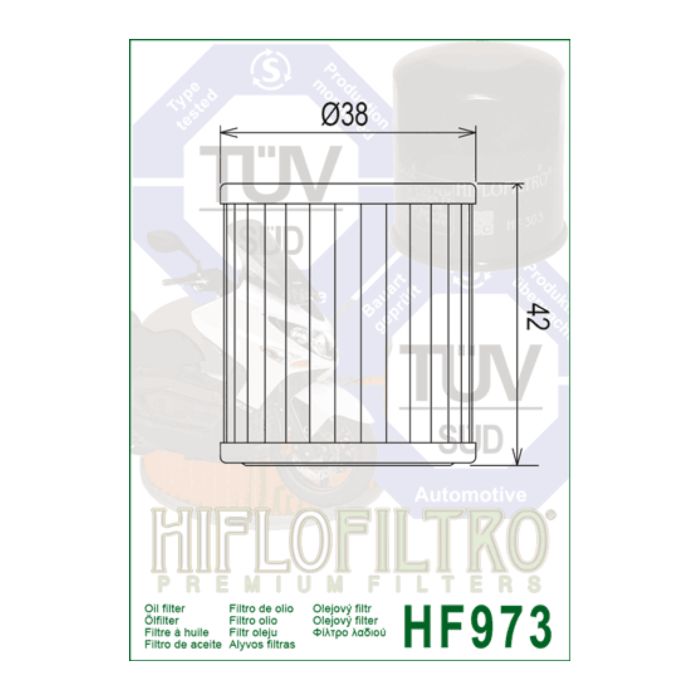 Filtro Olio Hiflo Hf973 Suzuki Address 110 15-16 +premium Scooter+