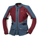 Giacca Donna Con Membrana Laminata Ixs Tourster-stx 1.0 Rosso Scuro-blu-grig