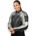Giacca Pelle Donna Rev'it Viper Grigio Fant