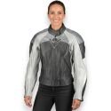 Giacca Pelle Donna Rev'it Viper Grigio Fant
